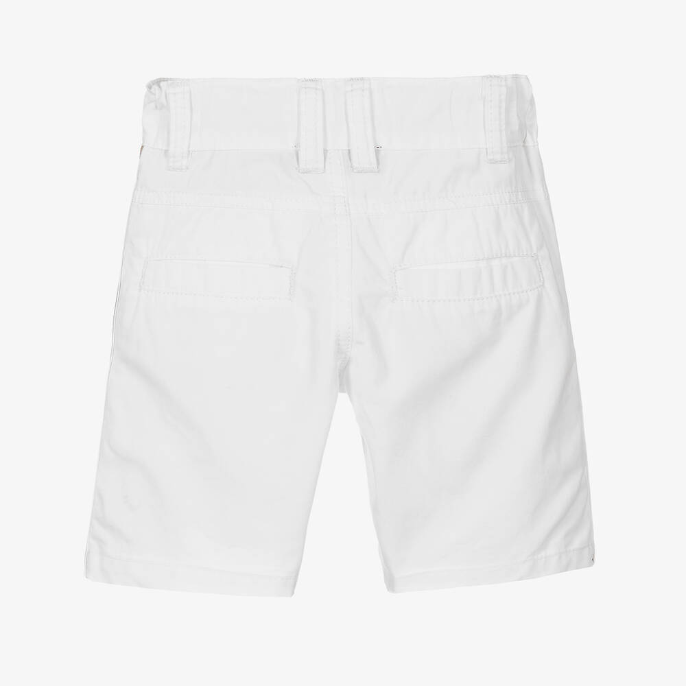 AIGNER-شورت أطفال ولادي قطن لون أبيض | Childrensalon Outlet