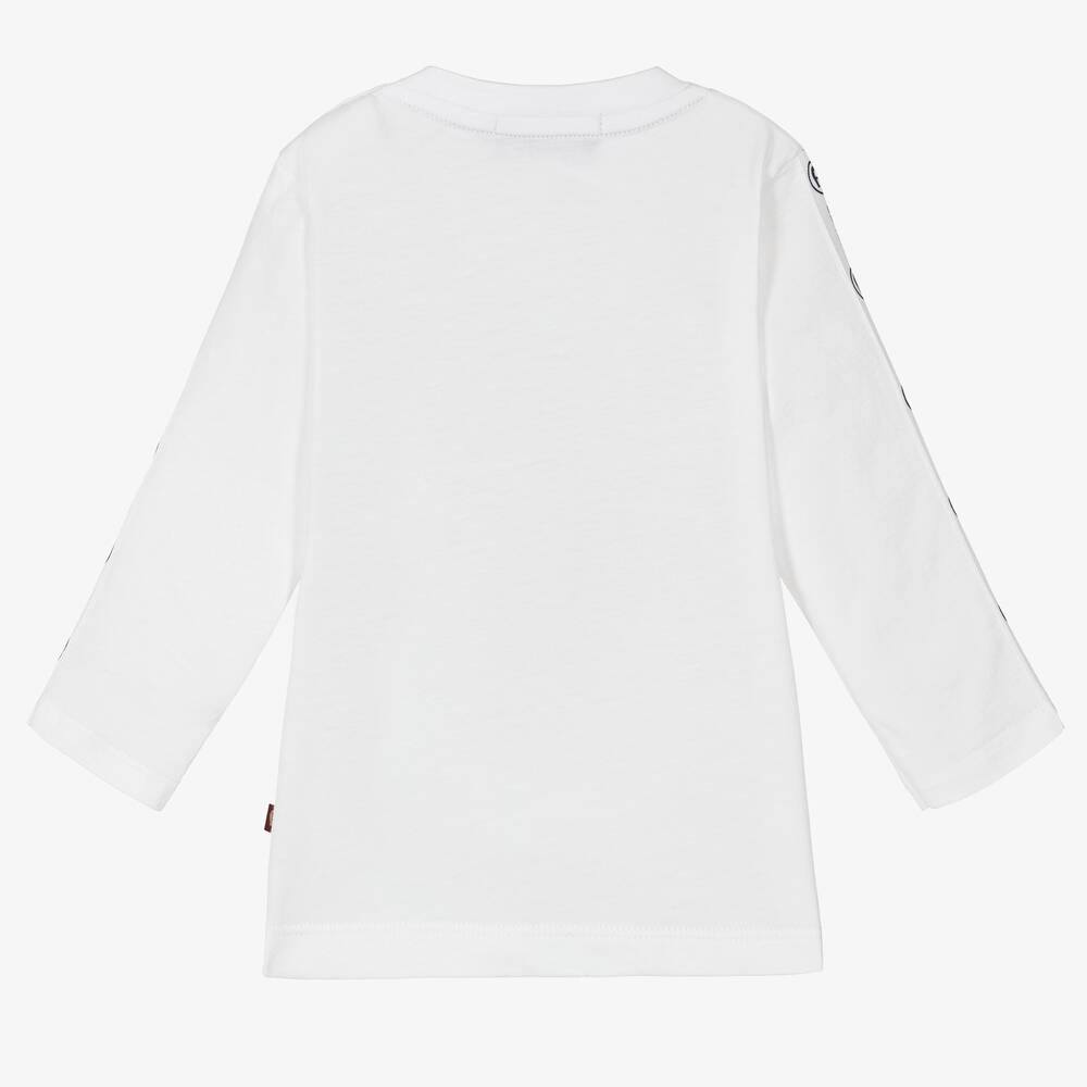 AIGNER-تيشيرت أطفال ولادي قطن لون أبيض | Childrensalon Outlet