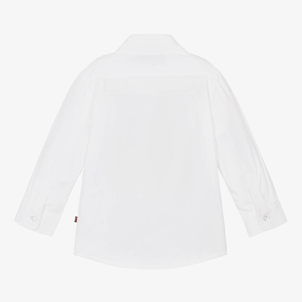AIGNER-Бело-синяя рубашка из хлопка для малышей | Childrensalon Outlet