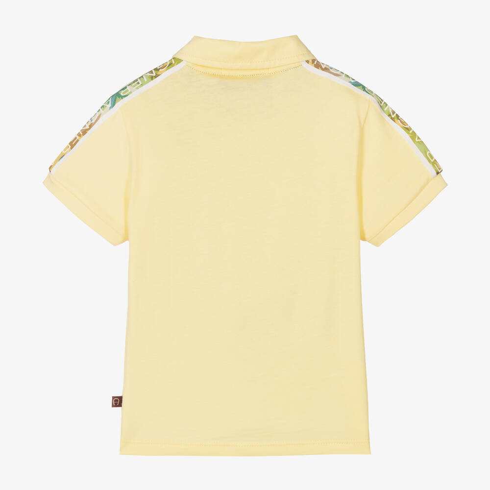 AIGNER-Желтая хлопковая рубашка поло | Childrensalon Outlet