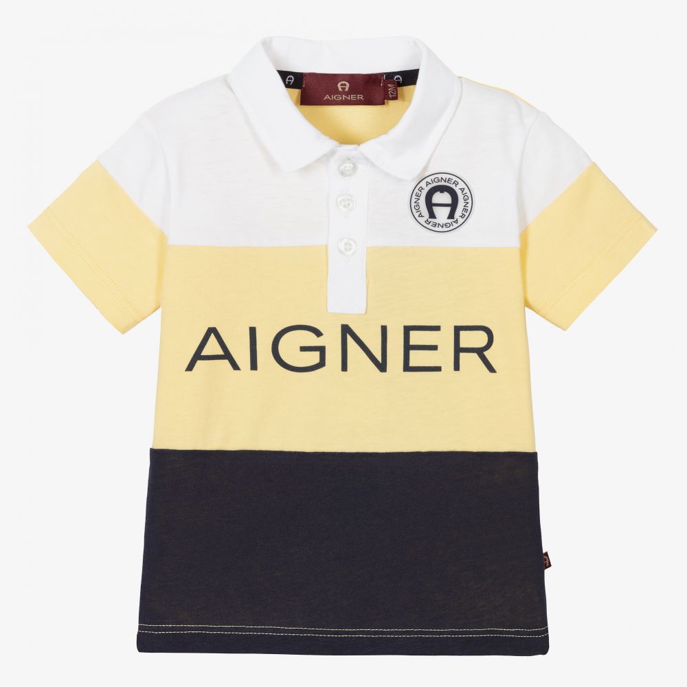 Baby yellow polo shirt sales