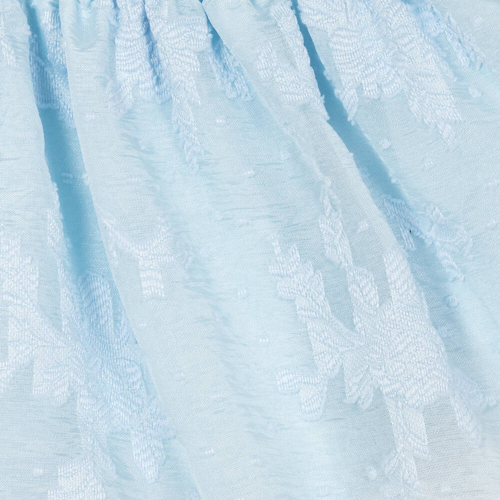 AIGNER-Голубое блестящее платье с принтом-сумкой | Childrensalon Outlet