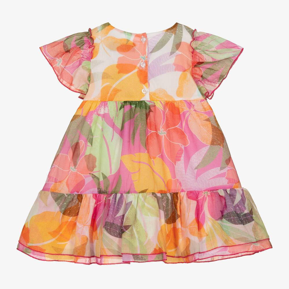 AIGNER-Платье из хлопковой вуали с цветами | Childrensalon Outlet