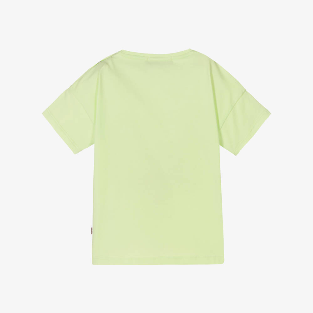 AIGNER-Baby Girls Green Spot Print Logo T-Shirt | Childrensalon Outlet