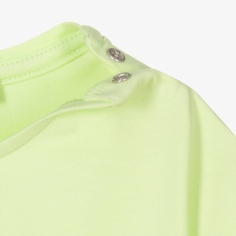 AIGNER-Baby Girls Green Spot Print Logo T-Shirt | Childrensalon Outlet