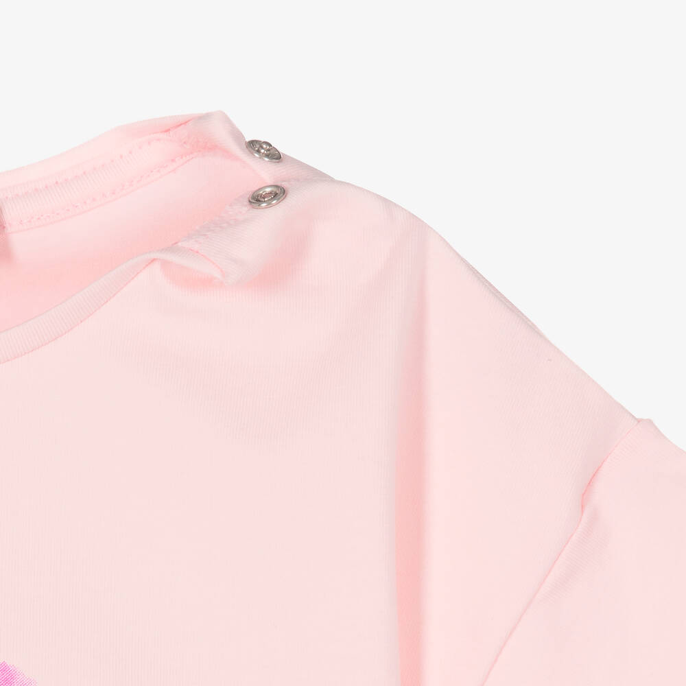 AIGNER-Розовая хлопковая футболка | Childrensalon Outlet