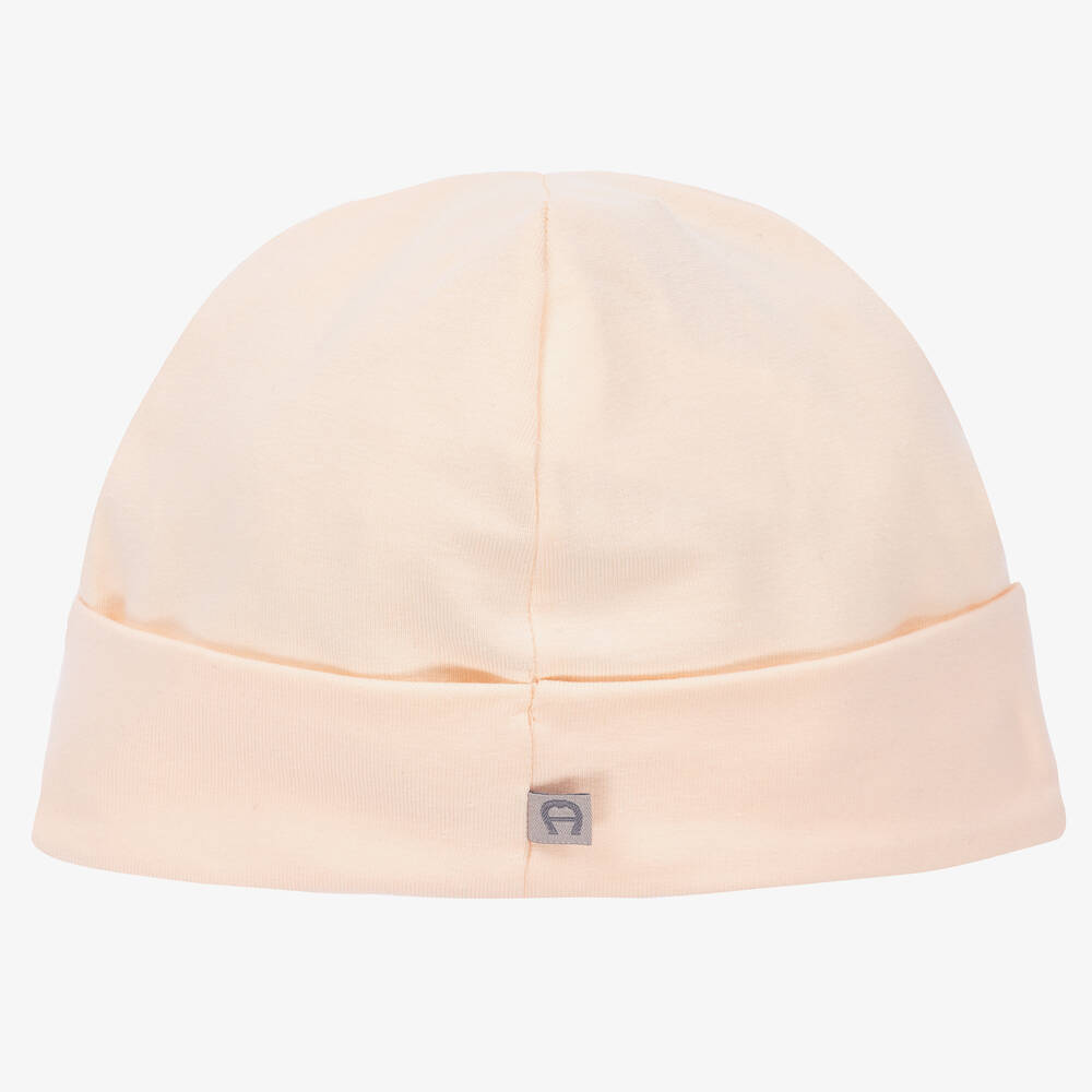 AIGNER-Baby Girls Pink Pima Cotton Hat | Childrensalon Outlet