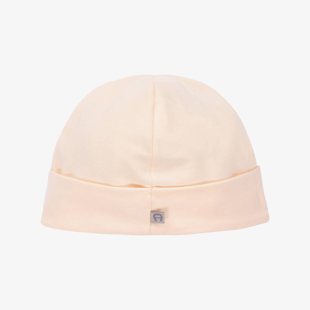 AIGNER-Baby Girls Pink Pima Cotton Hat | Childrensalon Outlet