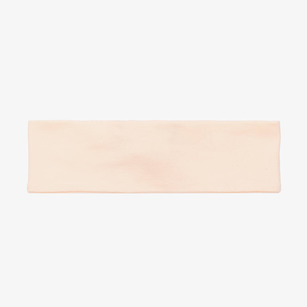 اقنر-طوق للرأس قطن بيما جيرسي لون زهري للمولودات | Childrensalon Outlet