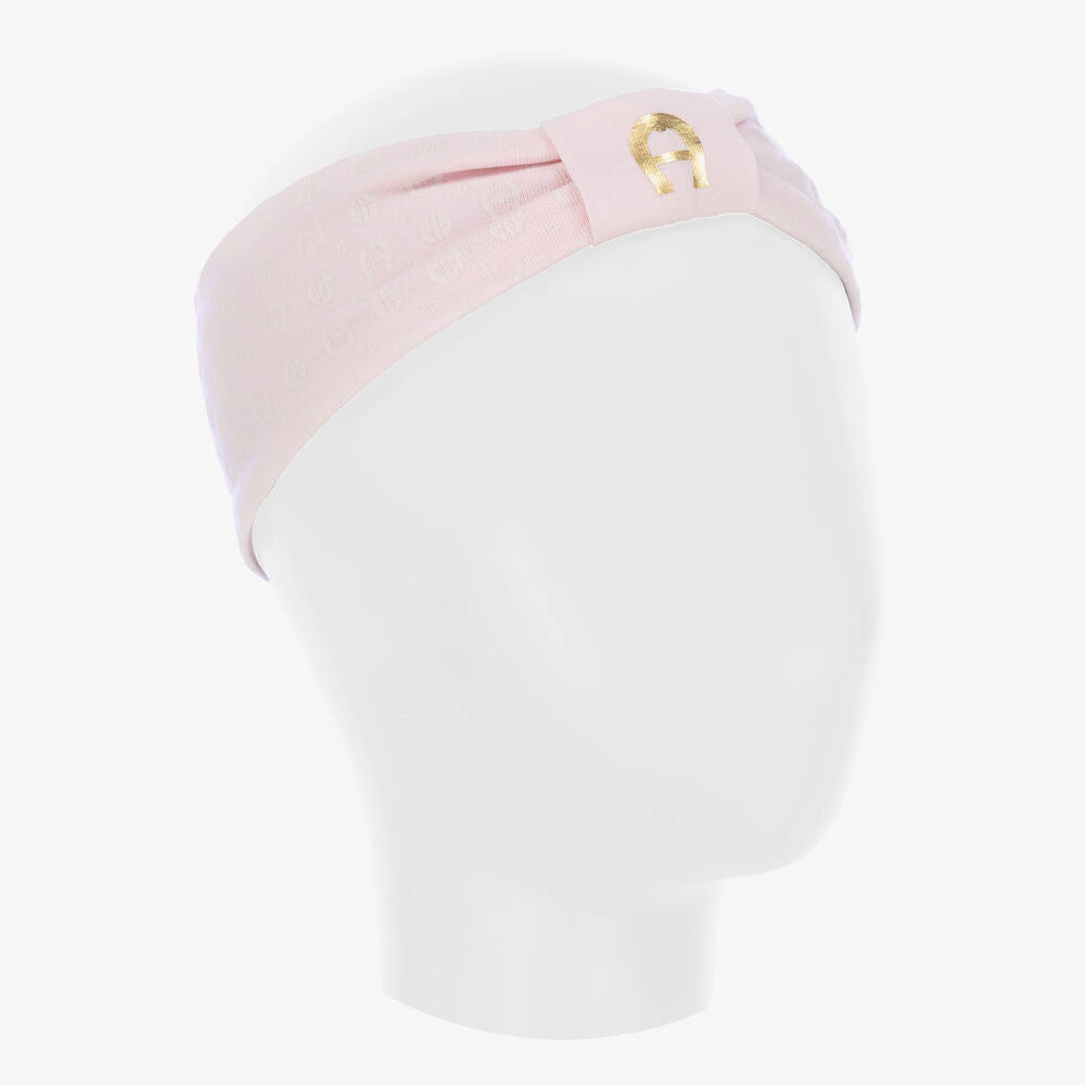 AIGNER-طوق للرأس قطن بيما لون زهري للمولودات | Childrensalon Outlet