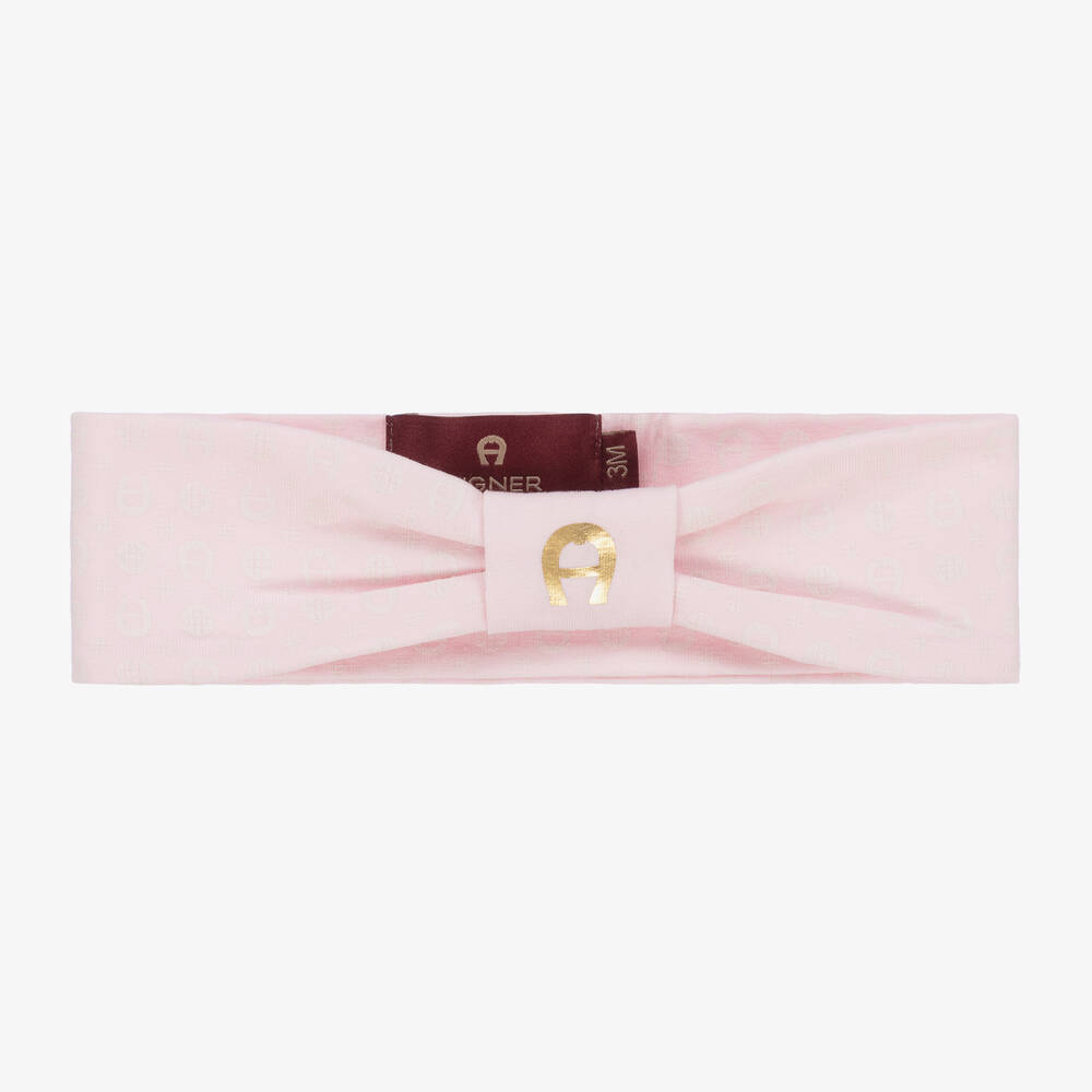 AIGNER - Rosa Baby-Pima-Baumwoll-Stirnband | Childrensalon