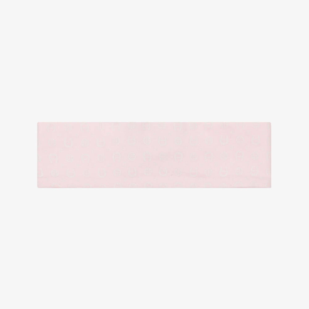 AIGNER-Baby Girls Pink Pima Cotton Headband | Childrensalon Outlet
