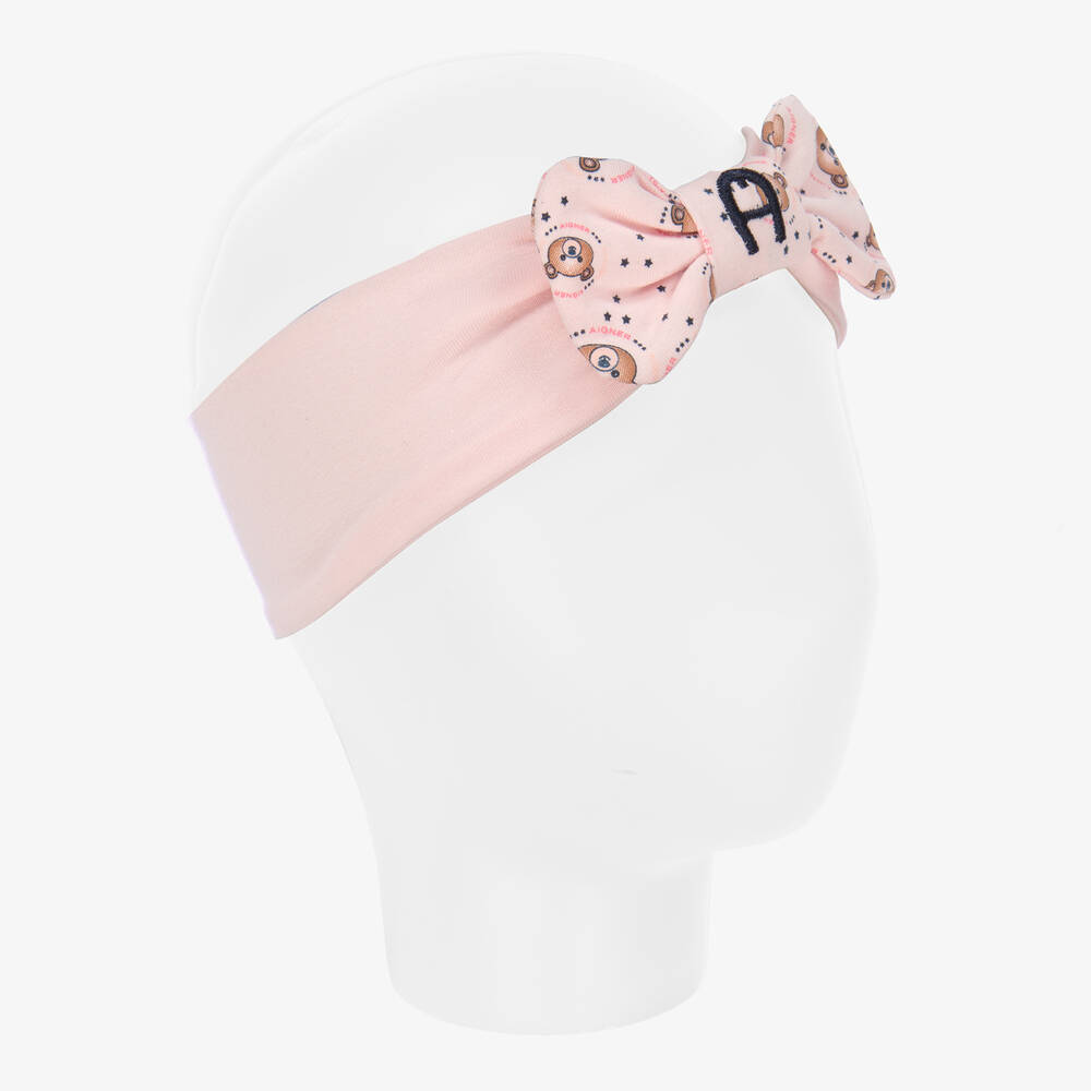 AIGNER-Baby Girls Pink Teddy Headband | Childrensalon Outlet