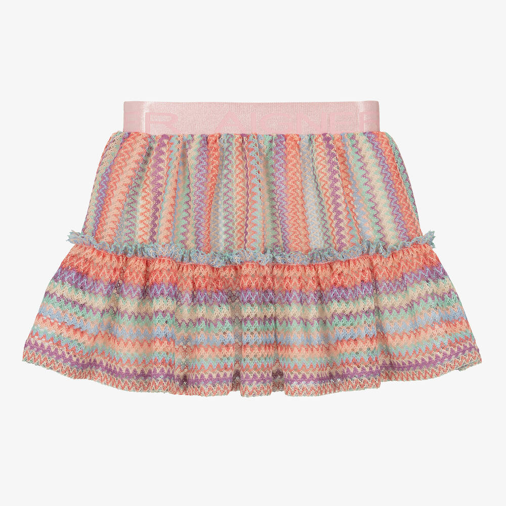 اقنر-تنورة أطفال بناتي كروشيه لون زهري | Childrensalon Outlet