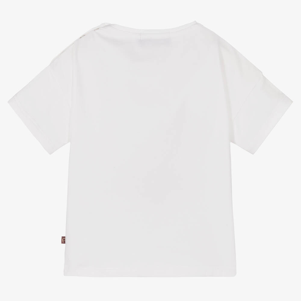 AIGNER-Белая хлопковая футболка | Childrensalon Outlet
