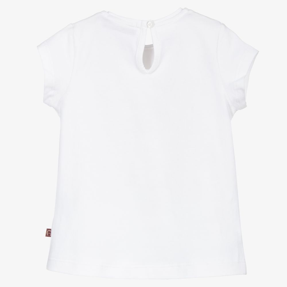 Plain white t sales shirt for baby girl