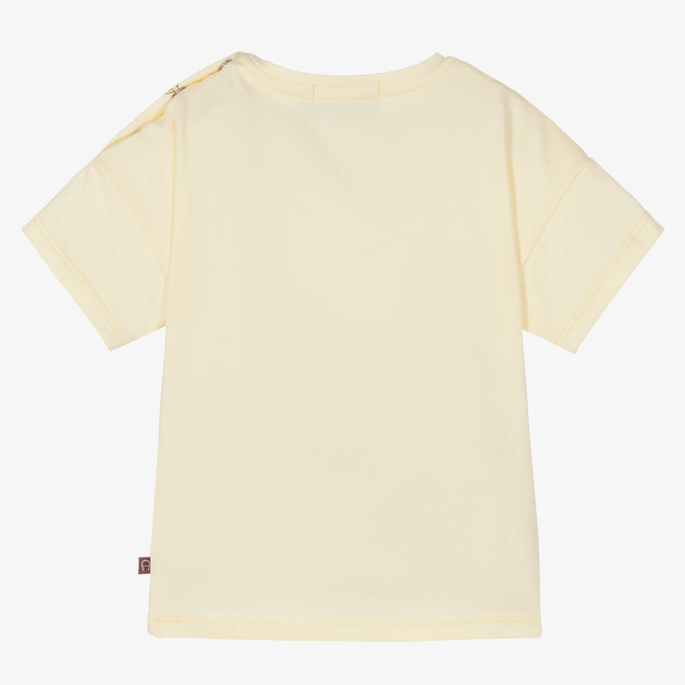 AIGNER-Желтая хлопковая футболка | Childrensalon Outlet