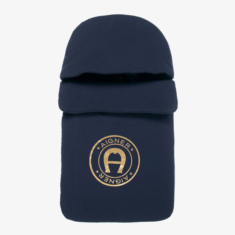AIGNER-Blue Pima Cotton Nest (70cm) | Childrensalon Outlet