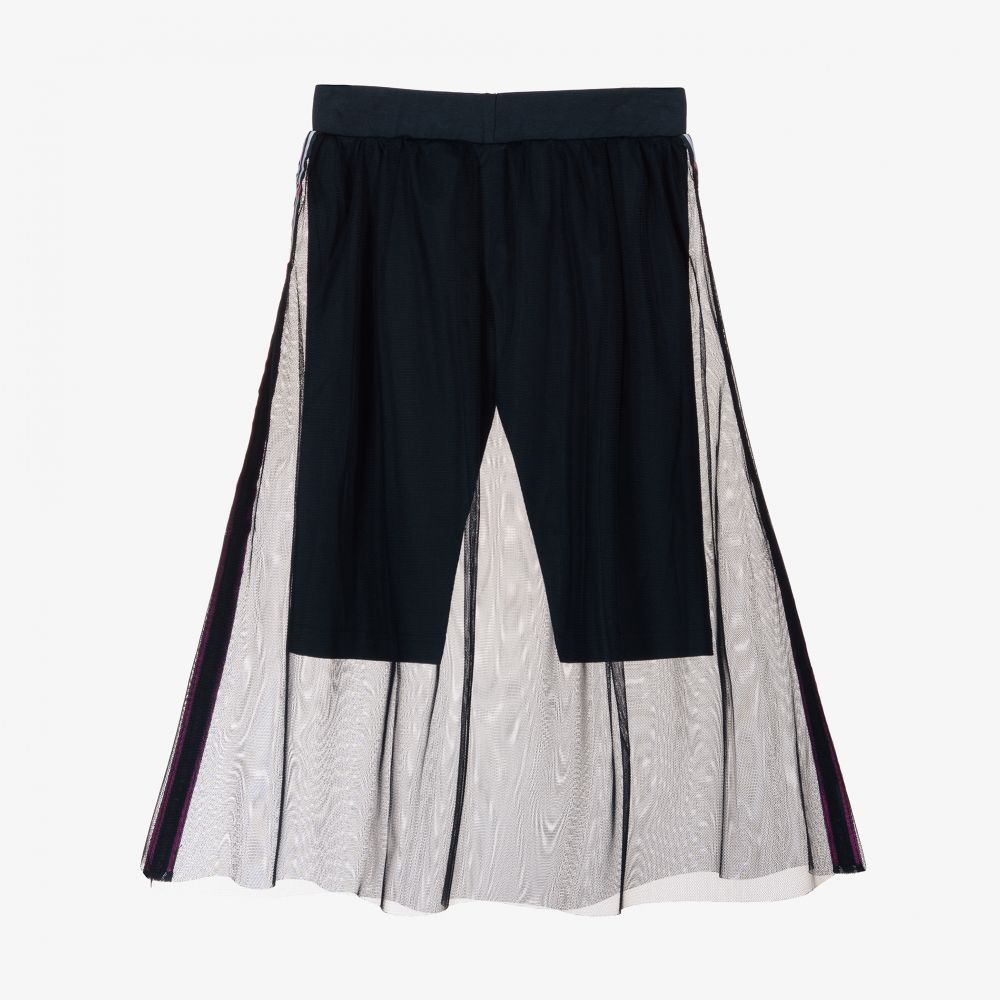 AIGNER-Blue Tulle Skirt with Shorts | Childrensalon Outlet