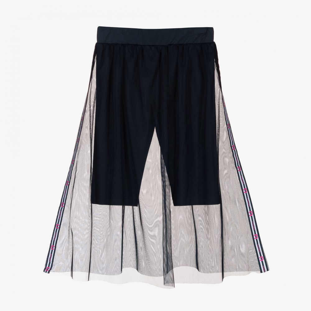AIGNER-Blue Tulle Skirt with Shorts | Childrensalon Outlet