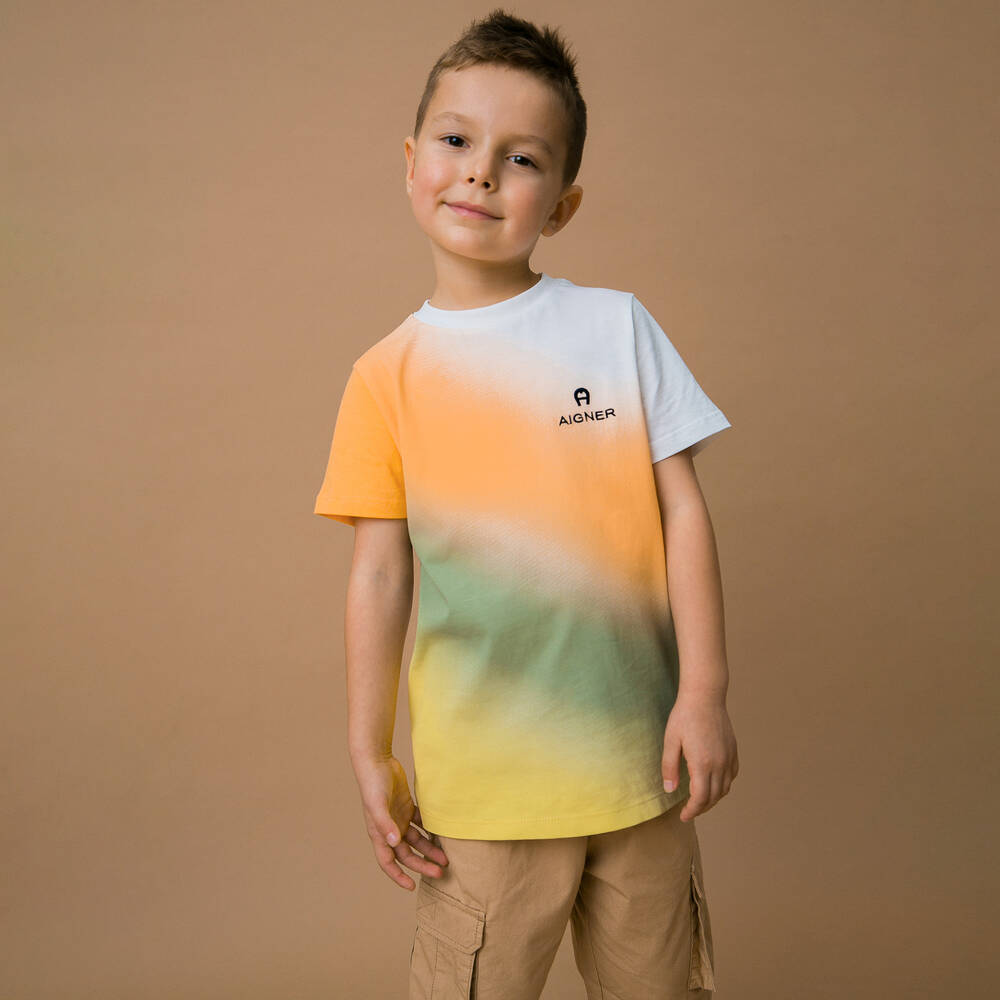 AIGNER-Boys Beige Cotton Cargo Shorts | Childrensalon Outlet