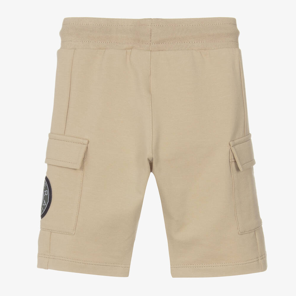 AIGNER-شورت كارغو قطن لون بيج للأولاد | Childrensalon Outlet
