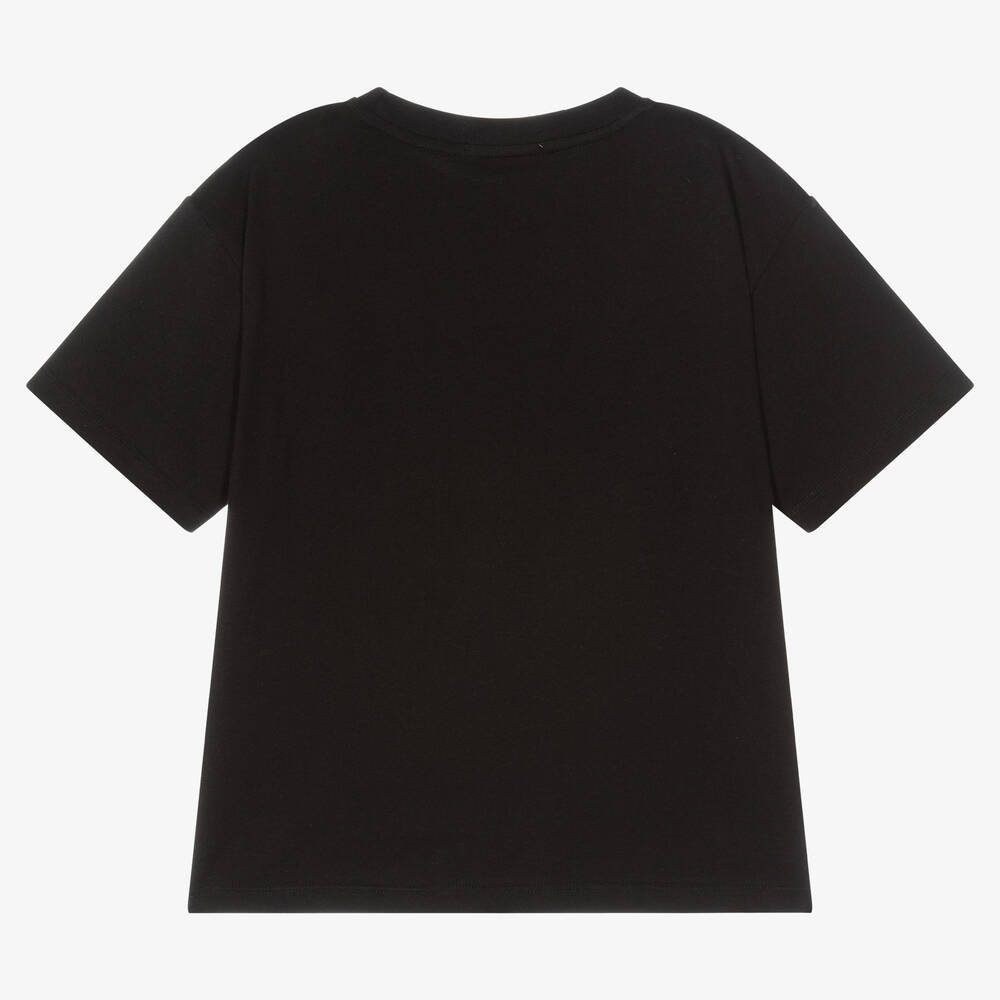AIGNER-تيشيرت قطن لون أسود للأولاد | Childrensalon Outlet