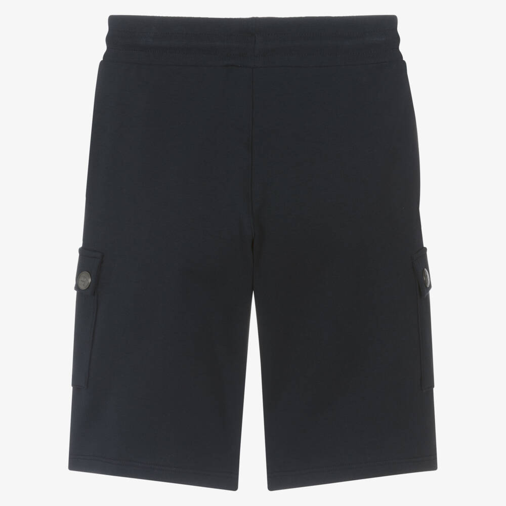 AIGNER-Шорты карго из хлопка синие для мальчиков | Childrensalon Outlet