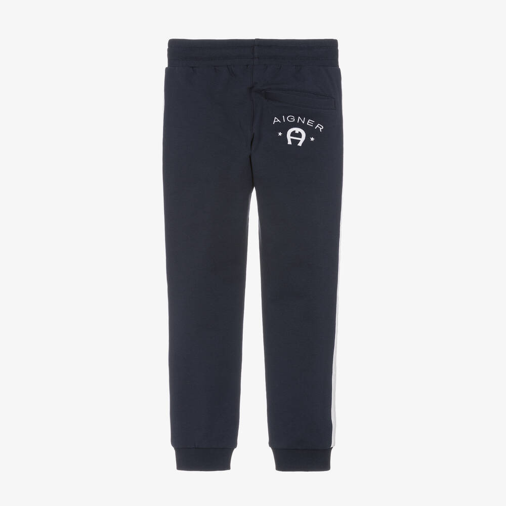 AIGNER-جوغرز قطن جيرسي لون كحلي للأولاد | Childrensalon Outlet