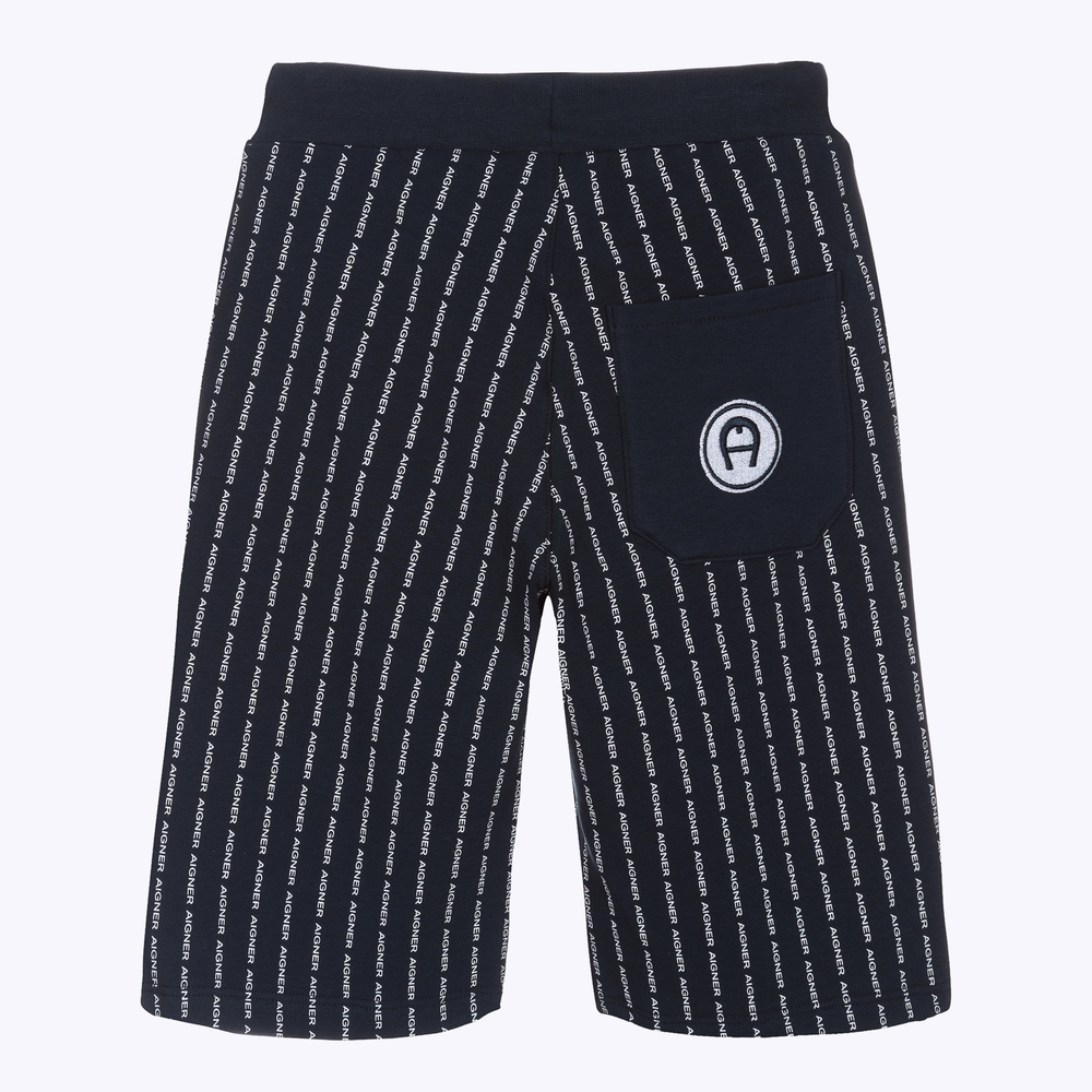 AIGNER-Синие хлопковые шорты для мальчиков | Childrensalon Outlet