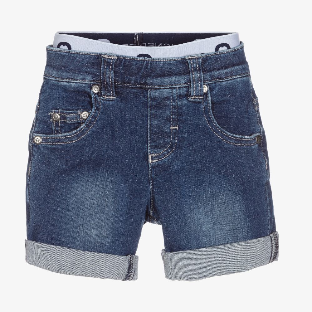 AIGNER-Boys Blue Denim Shorts | Childrensalon Outlet