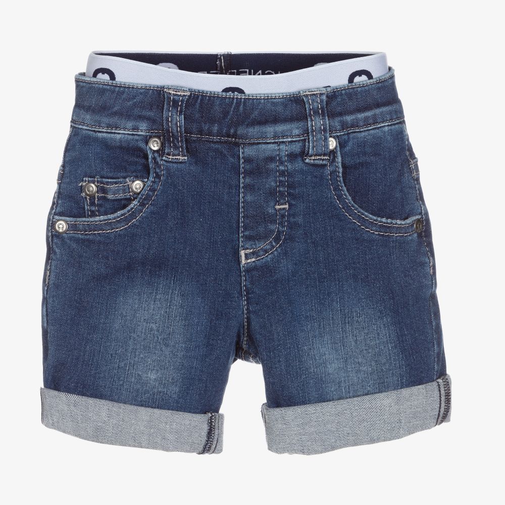 AIGNER - Short bleu en jean Garçon | Childrensalon