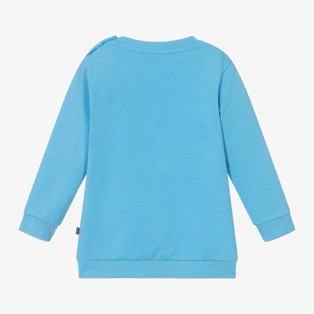 AIGNER-Boys Blue Jersey Logo Sweatshirt | Childrensalon Outlet