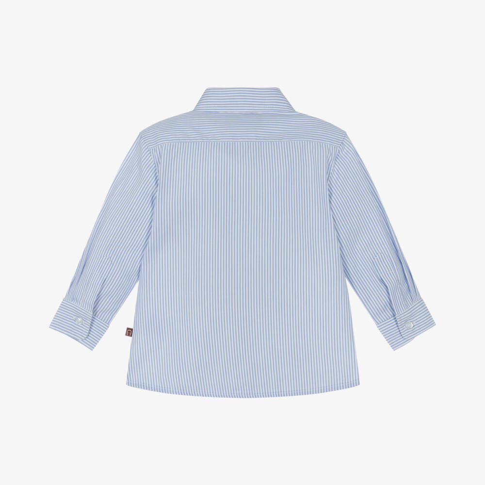 AIGNER-قميص قطني مخطط أزرق للأولاد | Childrensalon Outlet