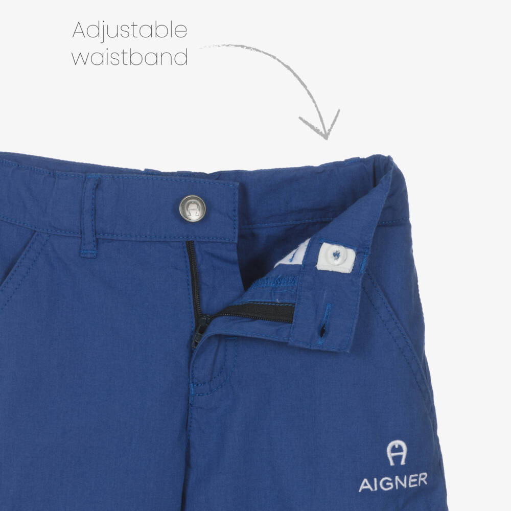 AIGNER-طقم كاجوال أزرق وأبيض للأولاد | Childrensalon Outlet