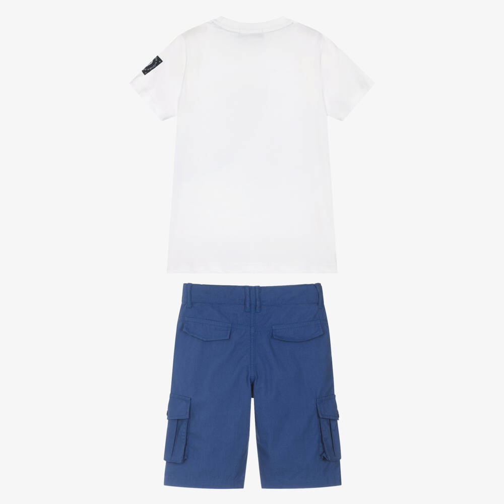 AIGNER-طقم كاجوال أزرق وأبيض للأولاد | Childrensalon Outlet