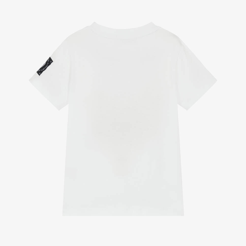 AIGNER-Классическая белая хлопковая футболка для мальчиков | Childrensalon Outlet