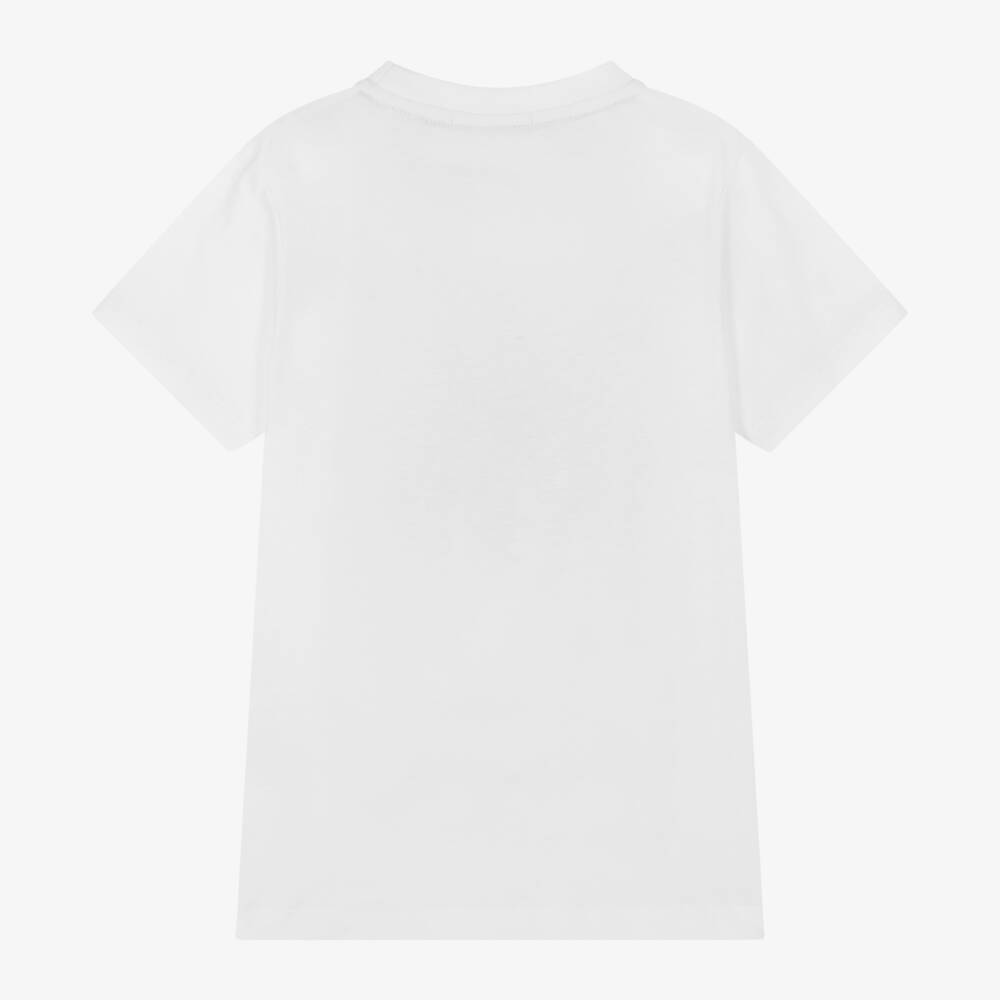 AIGNER-تي شيرت قطني كلاسيكي أبيض للأولاد | Childrensalon Outlet