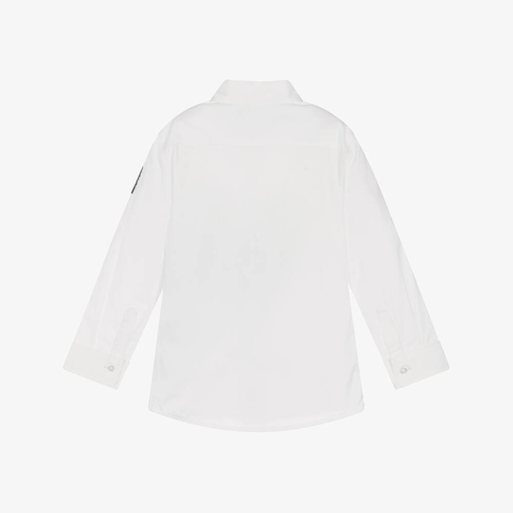 AIGNER-Boys Classic White Cotton Top | Childrensalon Outlet