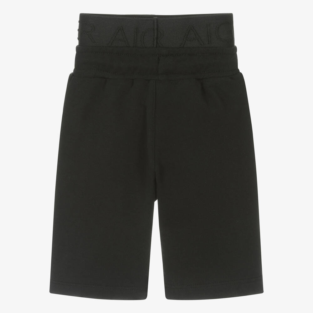 AIGNER-Boys Cotton Comfort Black Shorts | Childrensalon Outlet