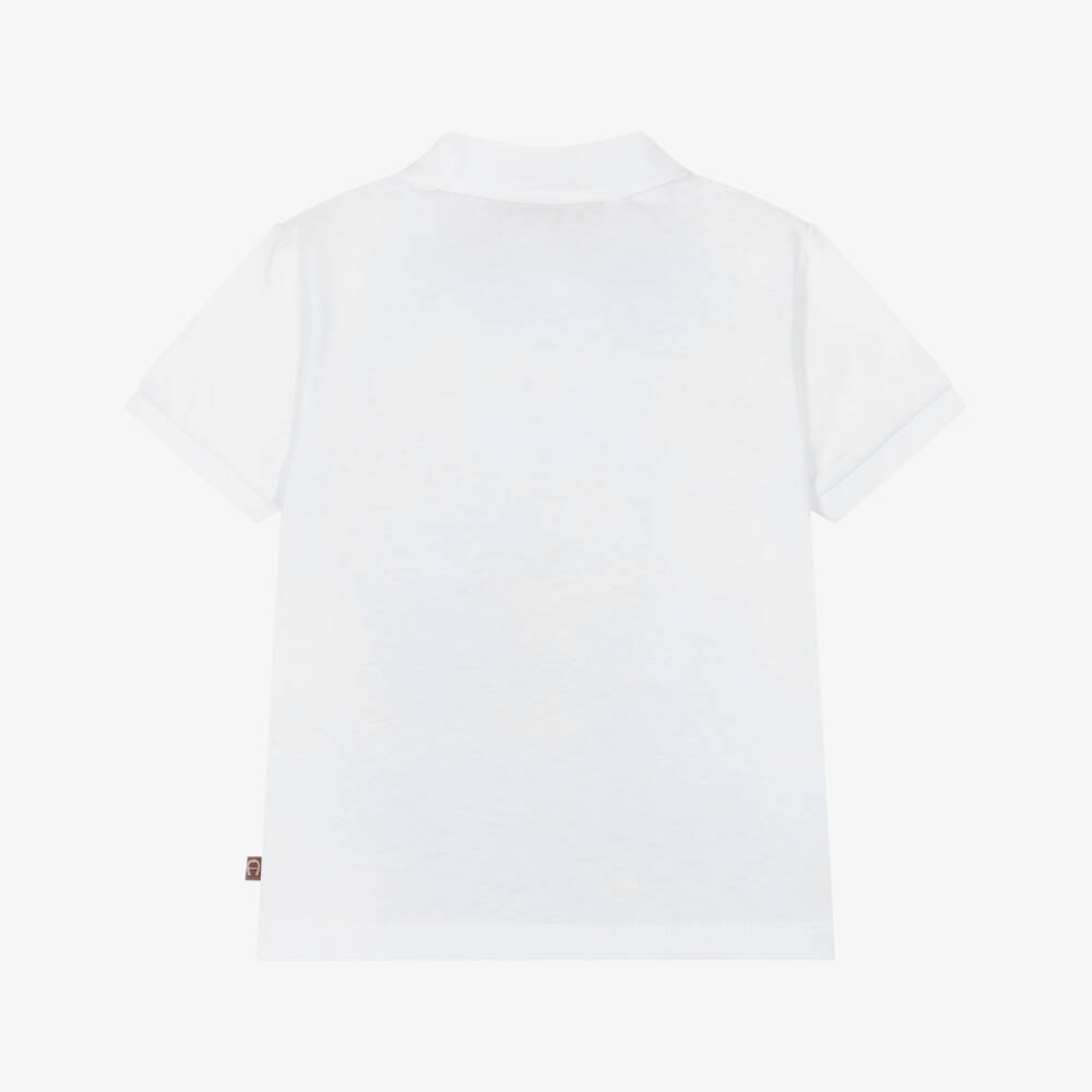 AIGNER-بولو قطن للأولاد بشريط شعار | Childrensalon Outlet