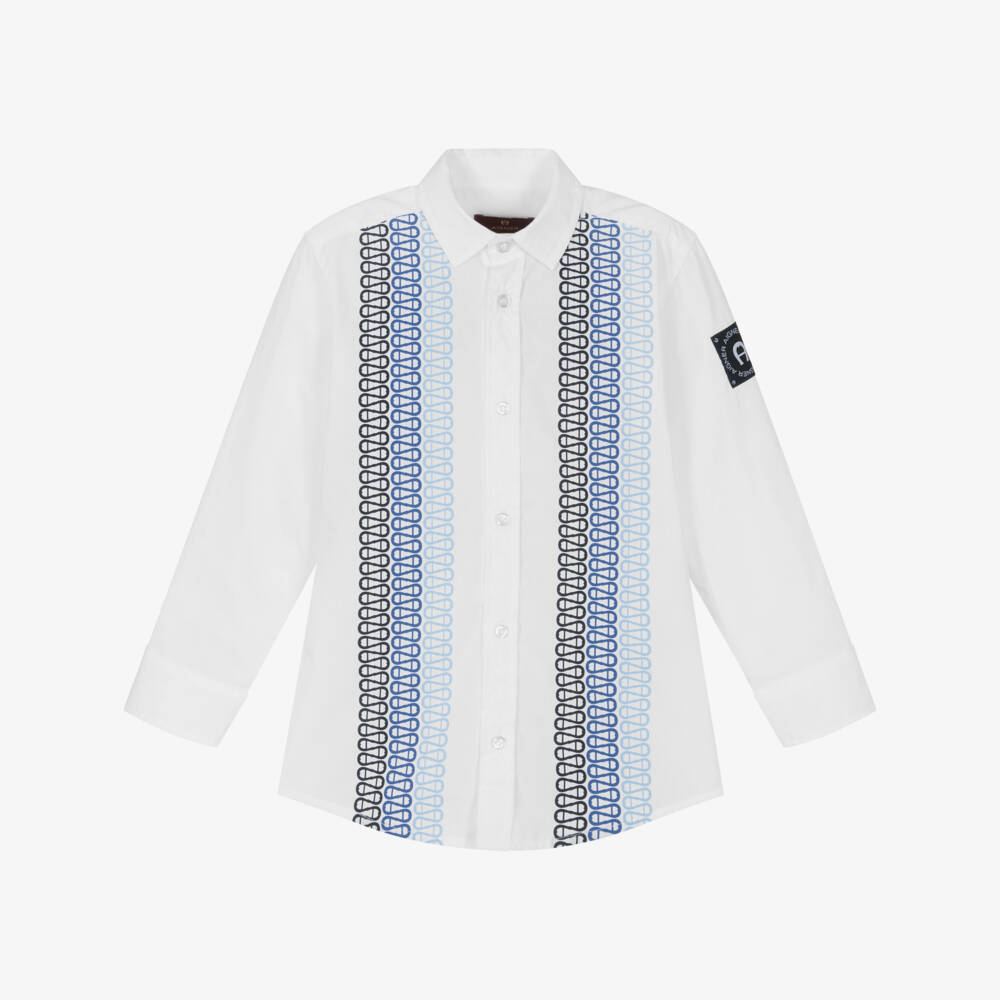 AIGNER-Boys Cotton Top in Dual Tones | Childrensalon Outlet