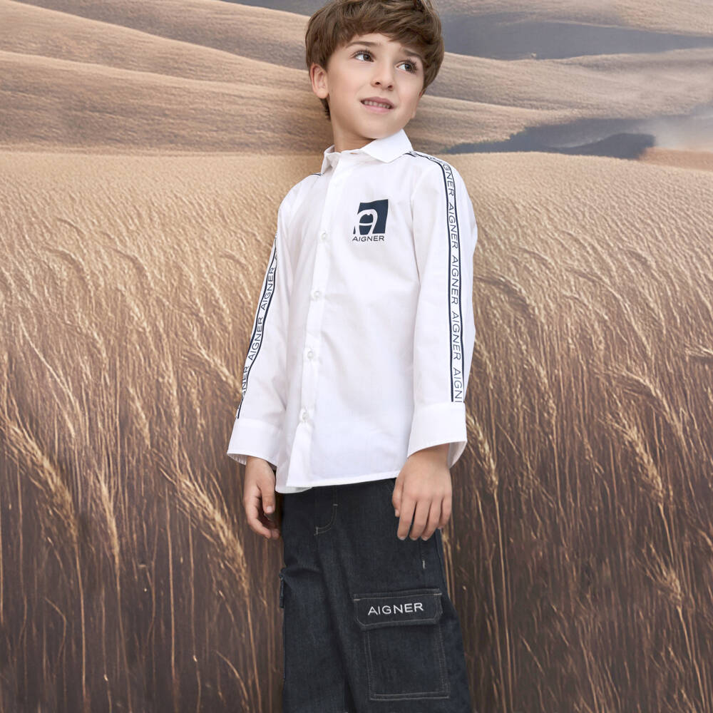 AIGNER-Синие джинсовые шорты для мальчиков | Childrensalon Outlet