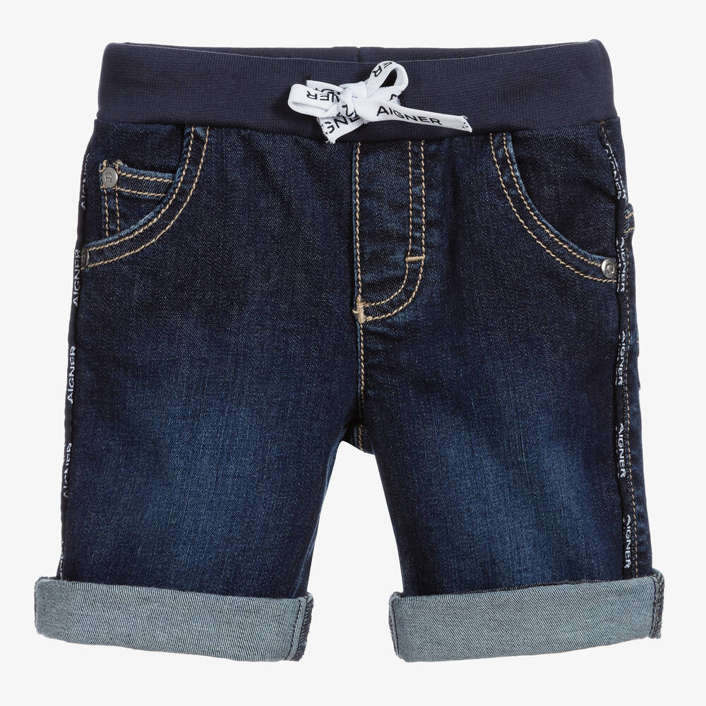 AIGNER - Темно-синие джинсовые шорты для мальчиков | Childrensalon