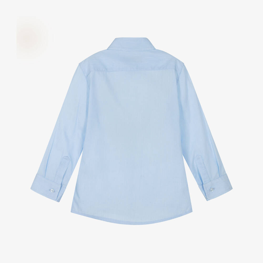 AIGNER-Boys Elegant Blue Cotton Top | Childrensalon Outlet