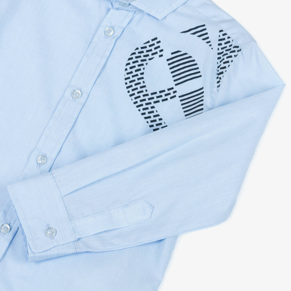 AIGNER-Элегантный синий хлопковый топ для мальчиков | Childrensalon Outlet