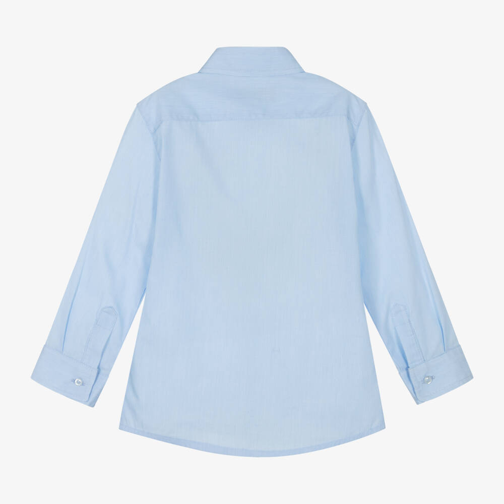 AIGNER-Элегантный синий хлопковый топ для мальчиков | Childrensalon Outlet