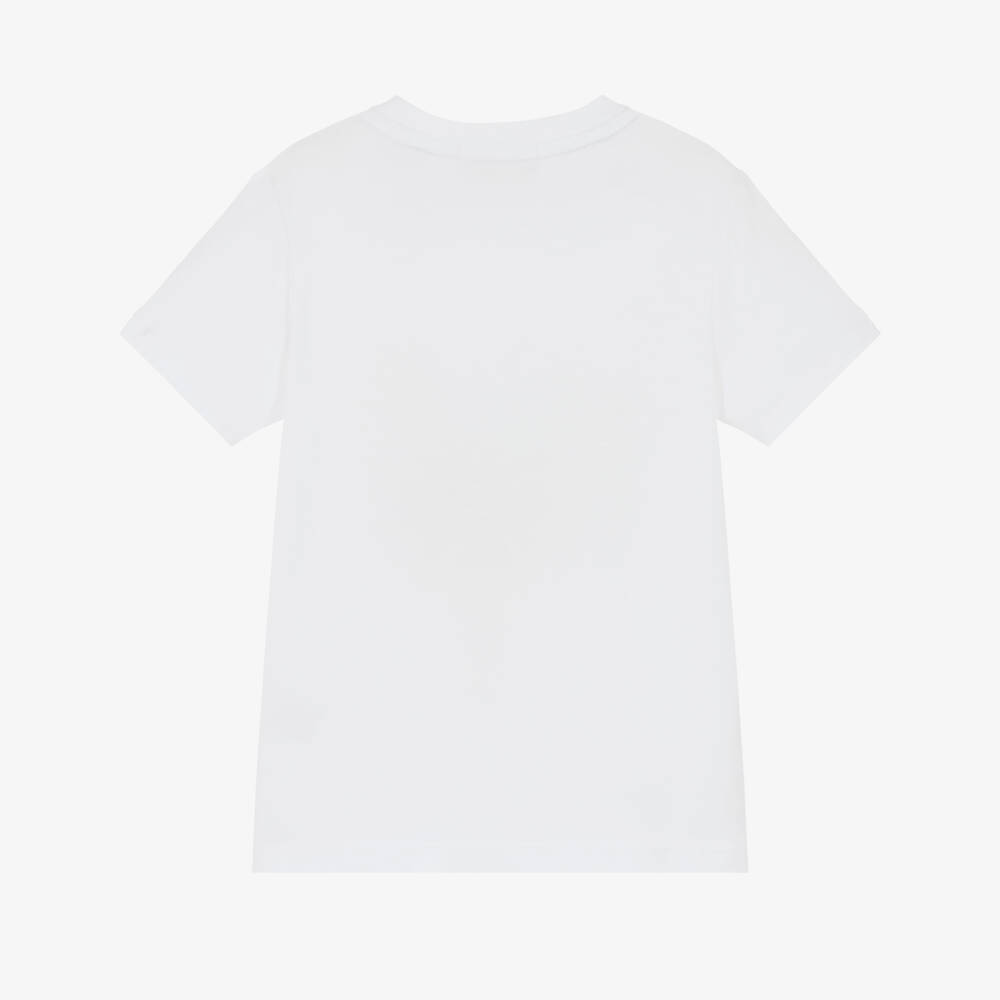 AIGNER-تي شيرت فاخر من القطن العاجي للأولاد | Childrensalon Outlet