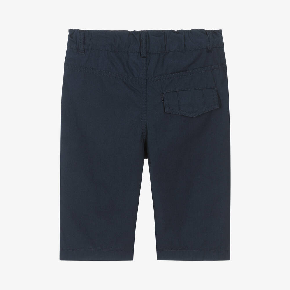 AIGNER-شورت برمودا قطن لون كحلي للأولاد | Childrensalon Outlet