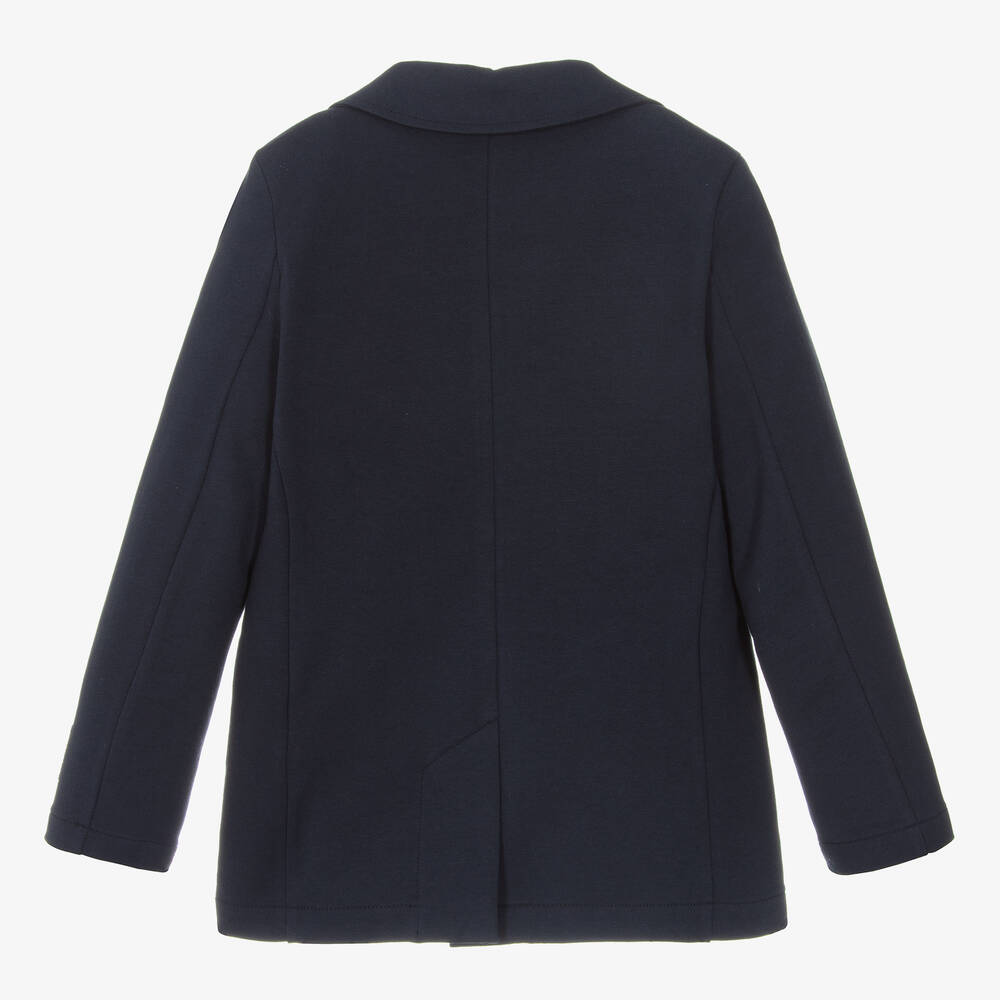 اقنر-جاكيت بلايزر قطن جيرسي لون كحلي للأولاد | Childrensalon Outlet